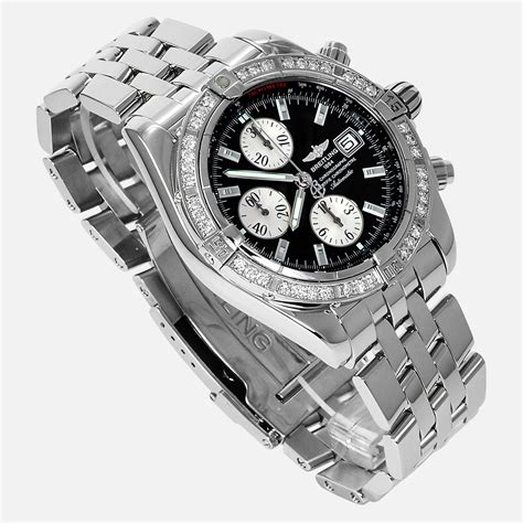 breitling evolution b13356 diamond bezel|Breitling a13356 chronomat.